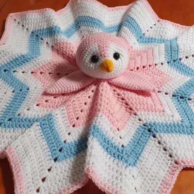 pink penguin lovey